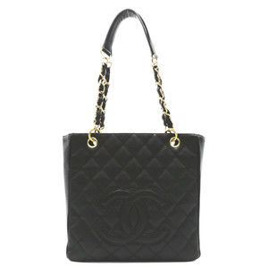 Chanel PST Tote Bag Caviar Skin Black